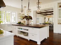 American house interior kitchen