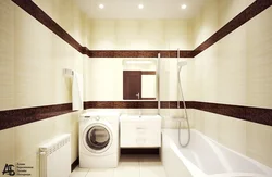 Qəhvəyi bej kafel foto hamam