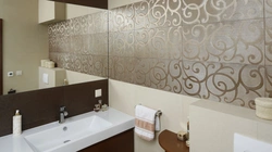 Brown Beige Tile Photo Bath