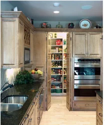 Pantries in the kitchen in the apartment photo