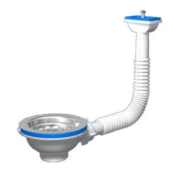 Sink with overflow for kitchen photo
