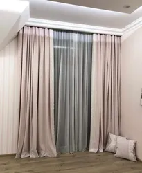 Modern Curtain Rods For The Living Room Photo