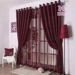 Qonaq otağı fotoşəkili üçün müasir pərdə çubuqları