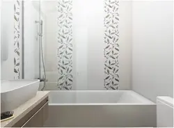 Ceramic tiles for the bathroom in the interior