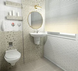 Ceramic tiles for the bathroom in the interior
