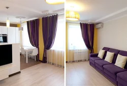Tül mətbəx qonaq otağı dizayn fotoşəkili