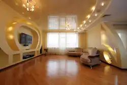 Options for suspended ceilings in an apartment photo