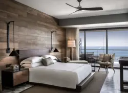 Hotel bedroom interior