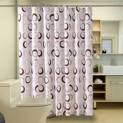 Fabric bath curtain photo