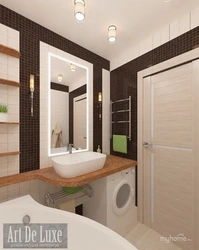Bathroom design for a small bath in a panel house