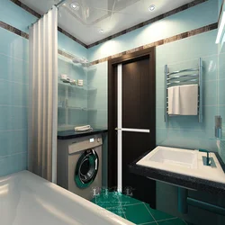 Panel evində kiçik bir hamam üçün vanna otağı dizaynı