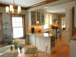 Walk-through kitchen in your home photo design