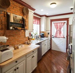 Walk-through kitchen in your home photo design
