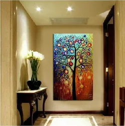 Modern paintings for the hallway interior