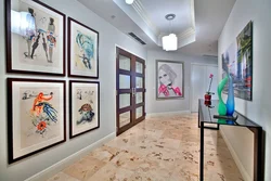 Modern paintings for the hallway interior
