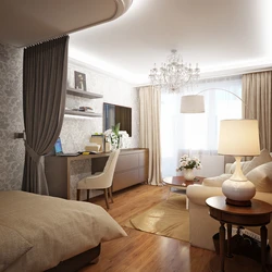 Living room design 20 meters with balcony