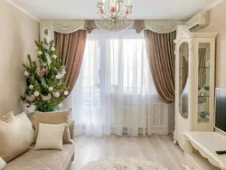Curtain Design For The Living Room In A Classic Style Photo