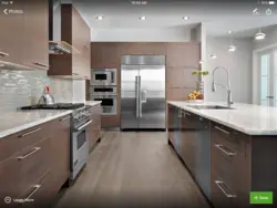 Kitchen Interior With Dark Gray Floor