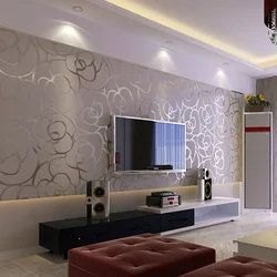 Photo Of Furniture And Wallpaper In The Living Room