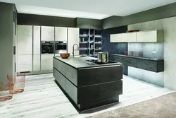 Kitchen design light concrete