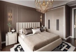 Bedrooms in chocolate tones photo