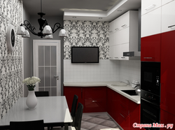 Kitchens 9 sq m photos in the apartment are real