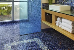 Mosaic for bathroom floor photo