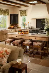Kitchen living room rustic design