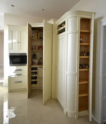 Kitchens Built-In Corner Cabinets Photo
