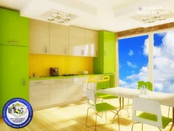 Kitchen design light green walls if