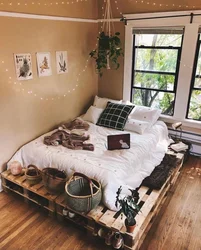 DIY жатын бөлмесінің интерьері DIY жатын бөлмесінің интерьерінің фотосы