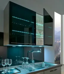Kitchens with dark glass photos