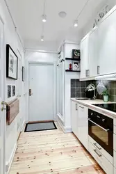 Інтэр'ер маленькай пярэдняй кухні