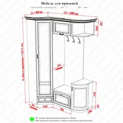 Прихожие дизайн угловые и их схемы