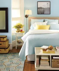 What colors go with beige in a bedroom interior