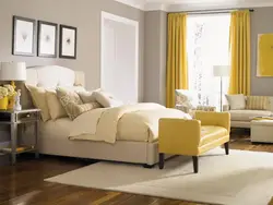 What colors go with beige in a bedroom interior