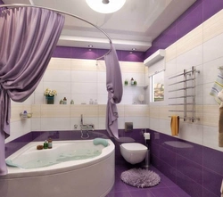 Photo of a combined bathroom with a corner bath