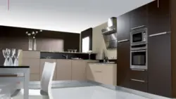 Сочетание капучино с другими цветами в интерьере кухни