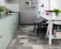 Сұр линолеуммен асүй дизайны