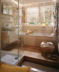 Bathroom With Shower In The House With Window Design