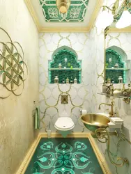 Emerald bathroom interior
