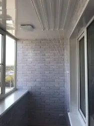 Interior decoration of loggia walls photo