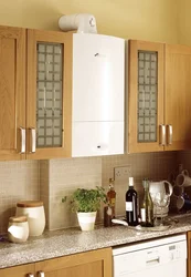 Kitchen design with wall-mounted boiler