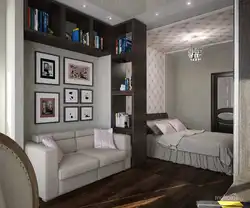 Room design with zoning for living room and children's room in one
