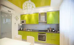 Yellow green kitchen design