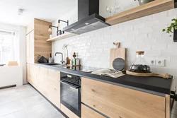 Ошхона Бо Countertop Чӯбӣ Ва Чӯб-Таъсири Пешдоман Тарҳи Акс
