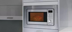 Built-in microwave in the kitchen photo