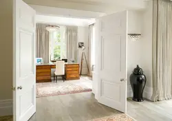 Apartment design with white doors