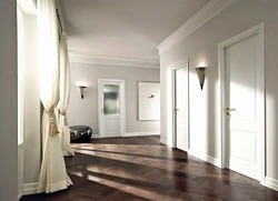 Apartment design with white doors