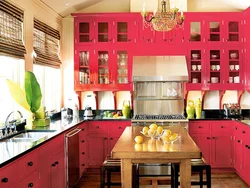 Kitchen bright colors photo design